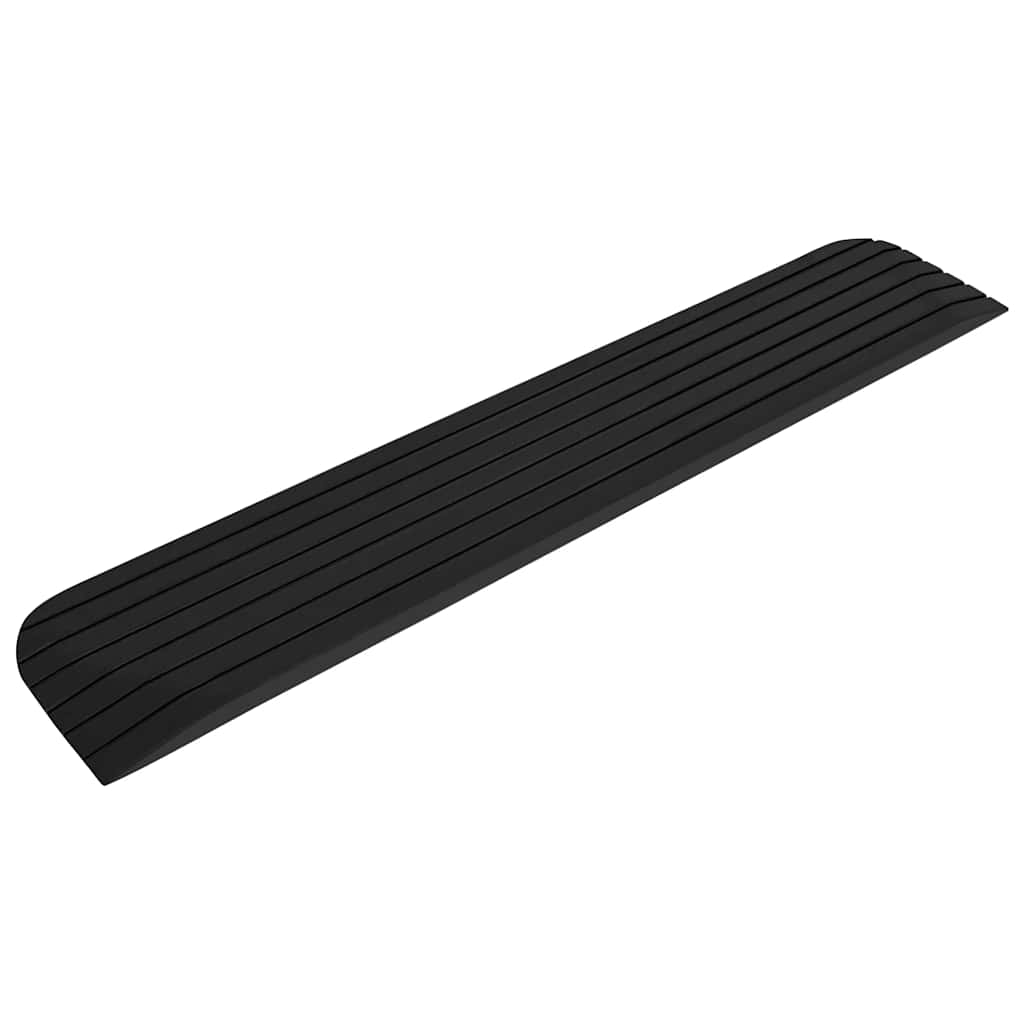 VIDAXL -Schwellenwert hilft 2 Stück 110x21x2,5 cm Gummi