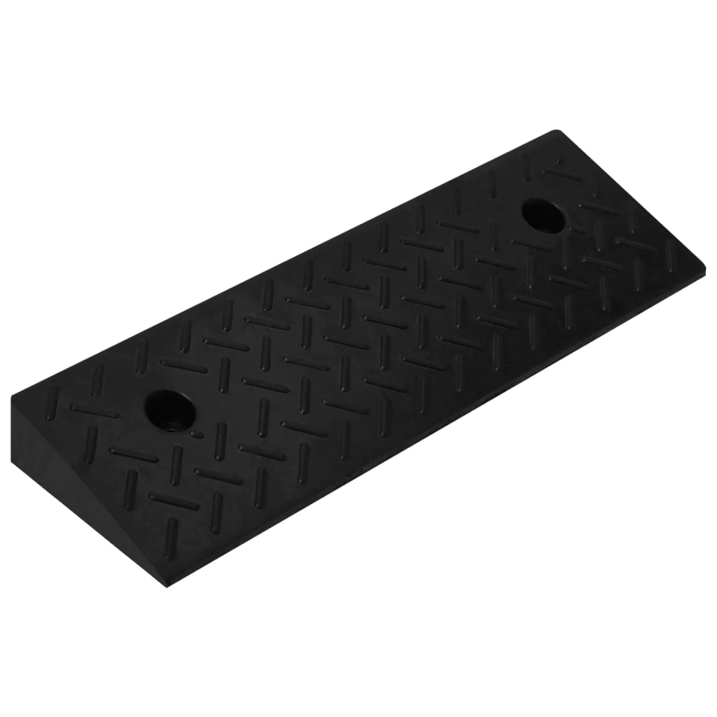 VidaXL Rampen, 2 Stück, 50 x 17,5 x 5 cm, Gummi