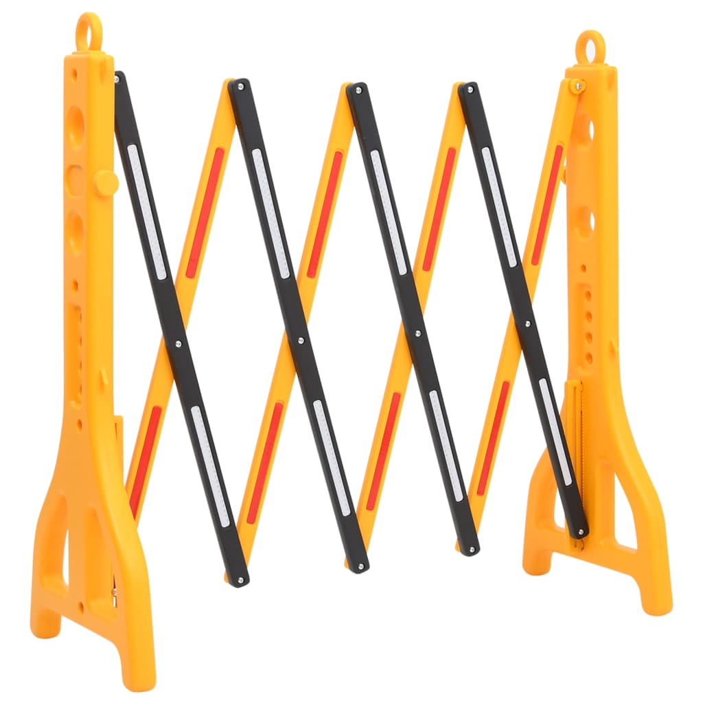 VidaXL Faltbare Verkehrsbarriere 250x38x96 cm Gelb und Schwarz
