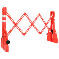 VIDAXL – Verkehrsbarrieren, Asphalt, 210 x 50 x 105 cm, rot
