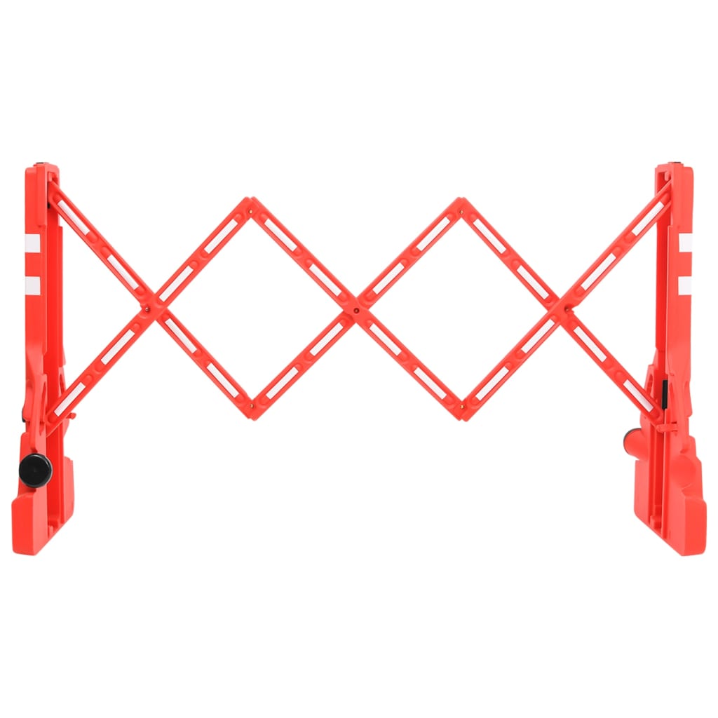 VIDAXL – Verkehrsbarrieren, Asphalt, 210 x 50 x 105 cm, rot
