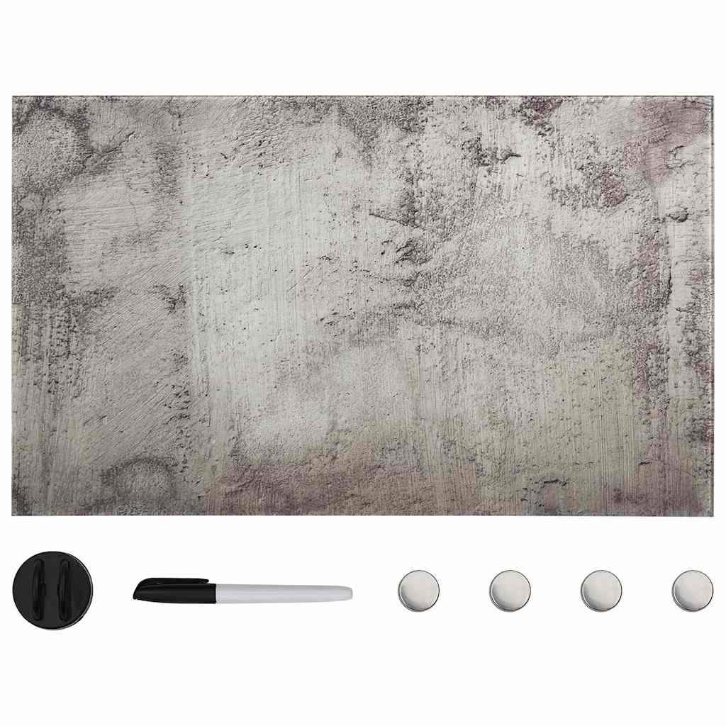 Vidaxl magneetbord wandgemonteerd 100x60 cm glas