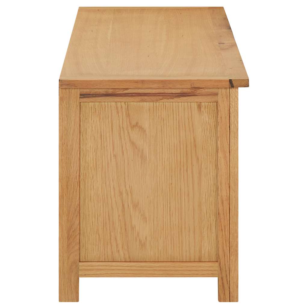 VIDAXL -Schuhregal 114x37x45 cm Massive Eiche