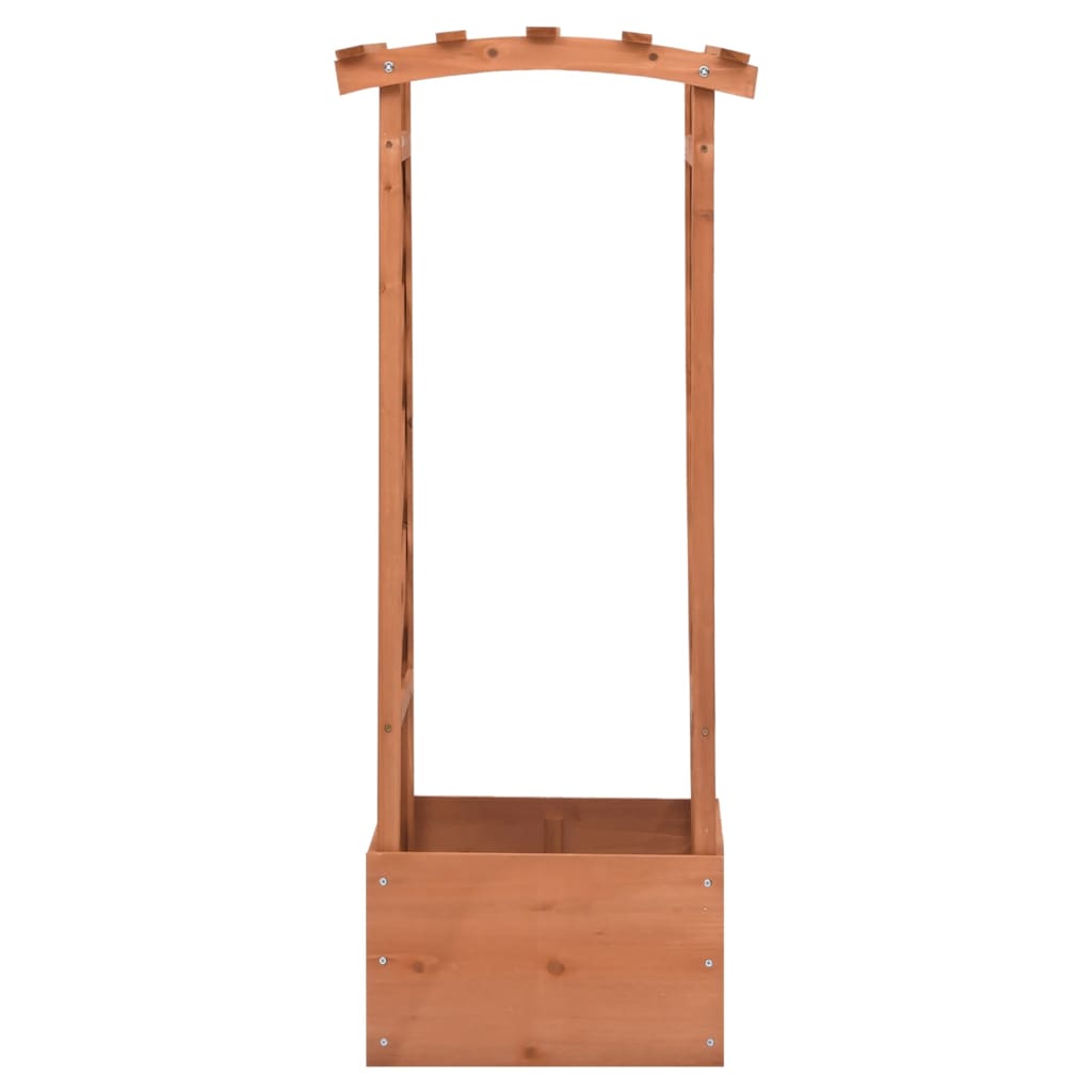 VidaXL Rankgitter-Pflanzkasten mit Bogen 49x39x117 cm Kiefernholz