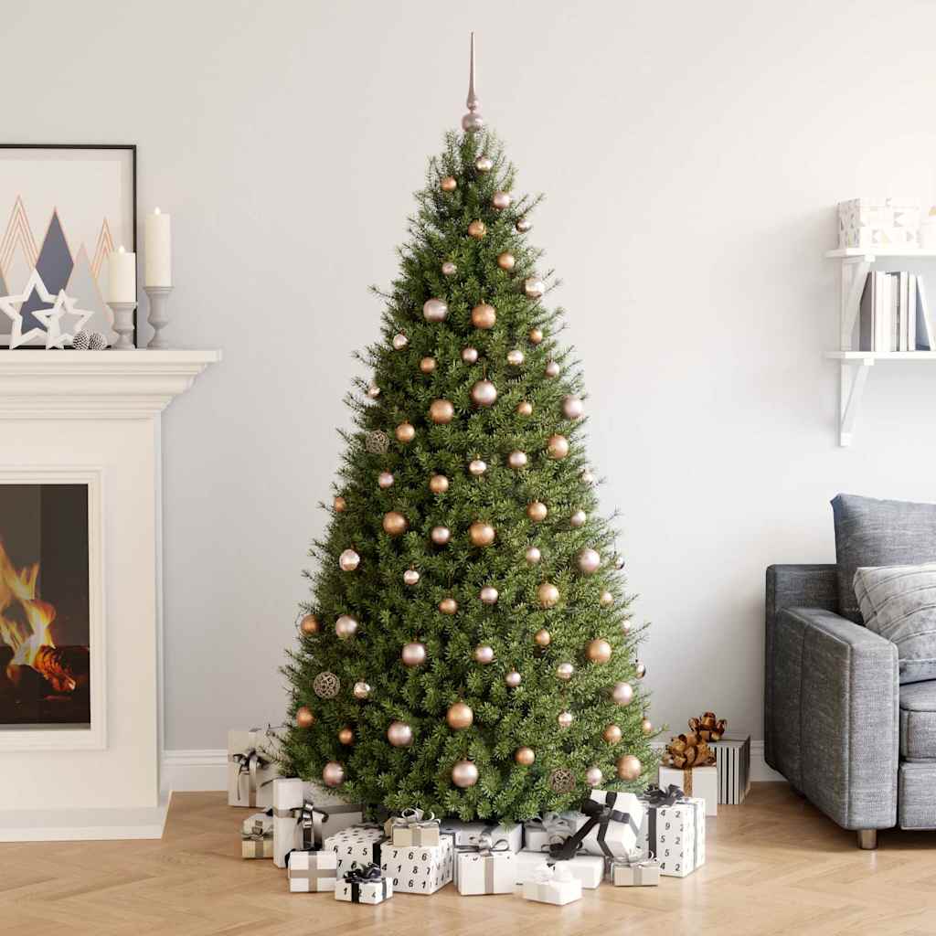 Vidaxl 60-delige kerstballenset met piek en 150 led's roségoud