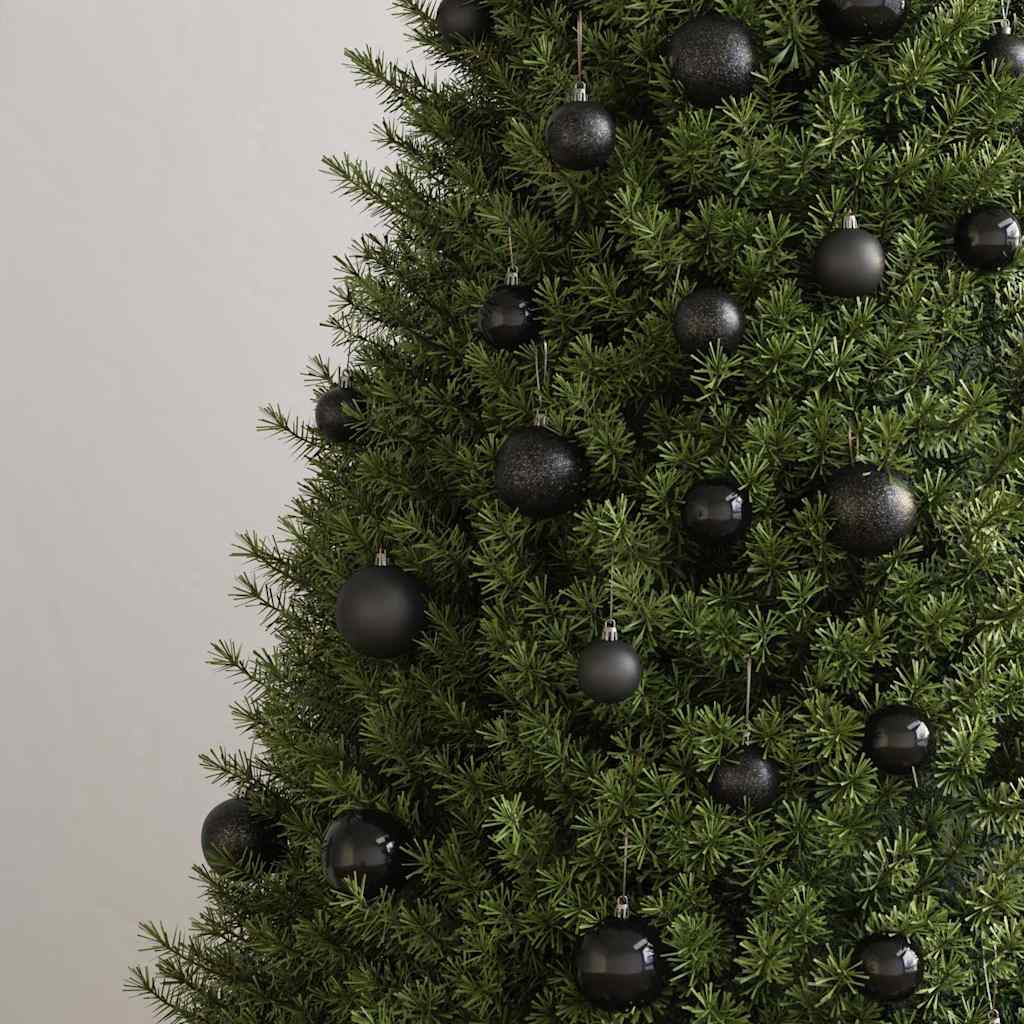Vidaxl 100-delige kerstballenset zwart