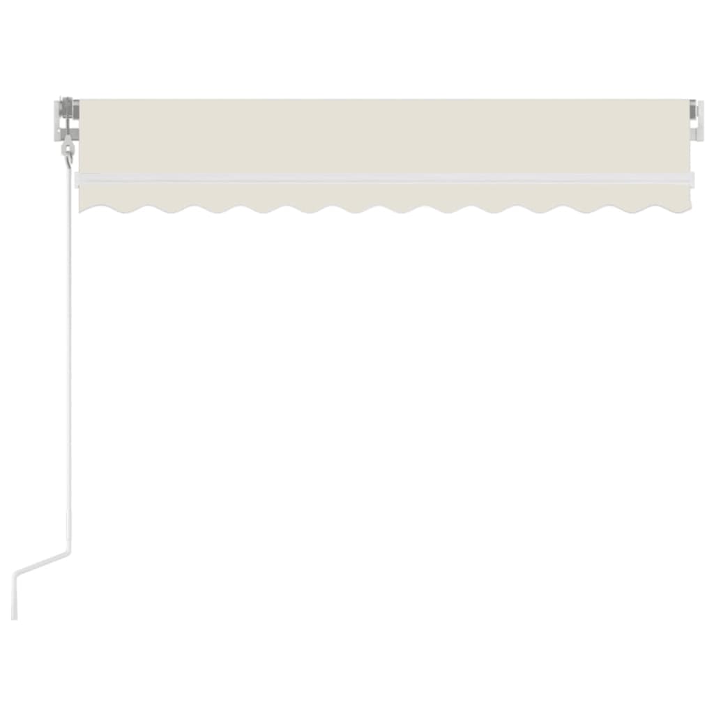 Vidaxl luifel automatisch uittrekbaar 350x250 cm crèmekleurig