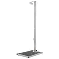 Vidaxl buitendouche met grijze basis 220 cm roestvrij staal