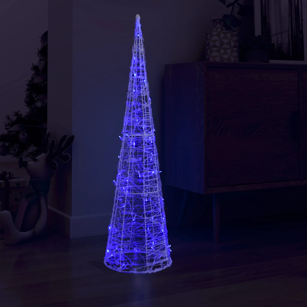 VidaXL Dekorative LED-Kegelleuchte, hellblau, 120 cm, Acryl