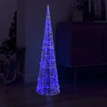 VidaXL Dekorative LED-Kegelleuchte, hellblau, 120 cm, Acryl