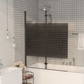 Vidaxx Duschgehäuse Schwester Klappstange 120 x 140 cm ESG Schwarz