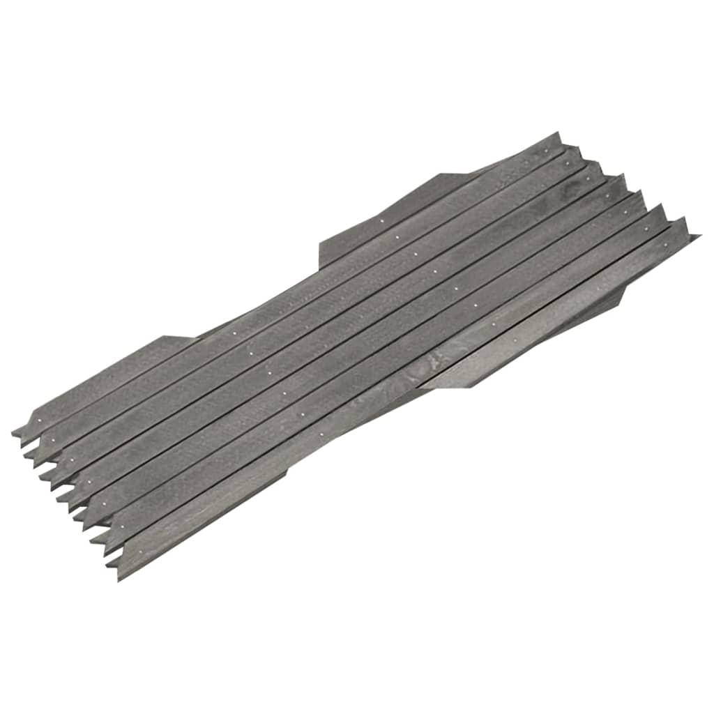 VidaXL Gartenrankgitter, 5-teilig, 180 x 30 cm, massives Kiefernholz, grau