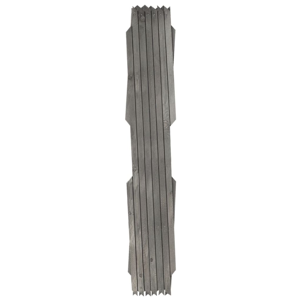 VidaXL Gartenspalier, 5-teilig, 180 x 60 cm, massives Kiefernholz, grau