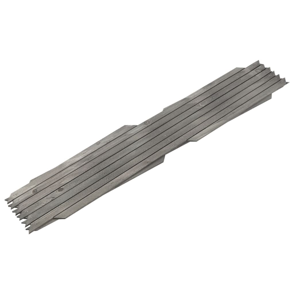VidaXL Gartenspalier, 5-teilig, 180 x 60 cm, massives Kiefernholz, grau