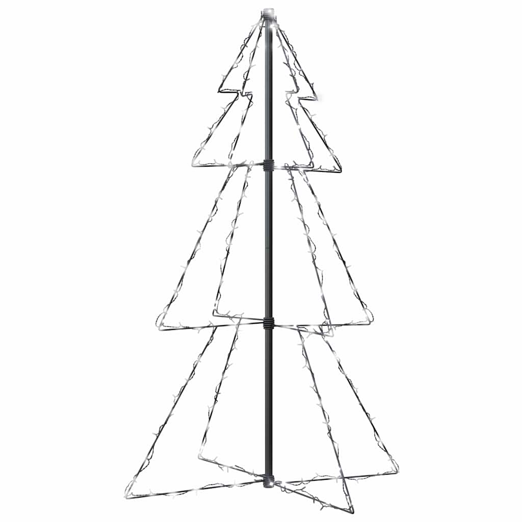 VidaXL Kegel-Weihnachtsbaum, 160 LEDs, für drinnen und draußen, 78 x 120 cm