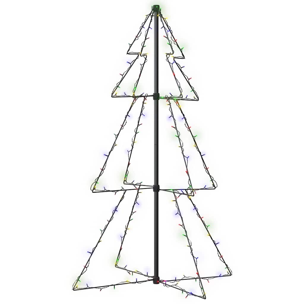 Vidaxl kegelkerstboom 160 led's binnen en buiten 78x120 cm