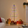 Vidaxl kegelkerstboom 160 led's binnen en buiten 78x120 cm
