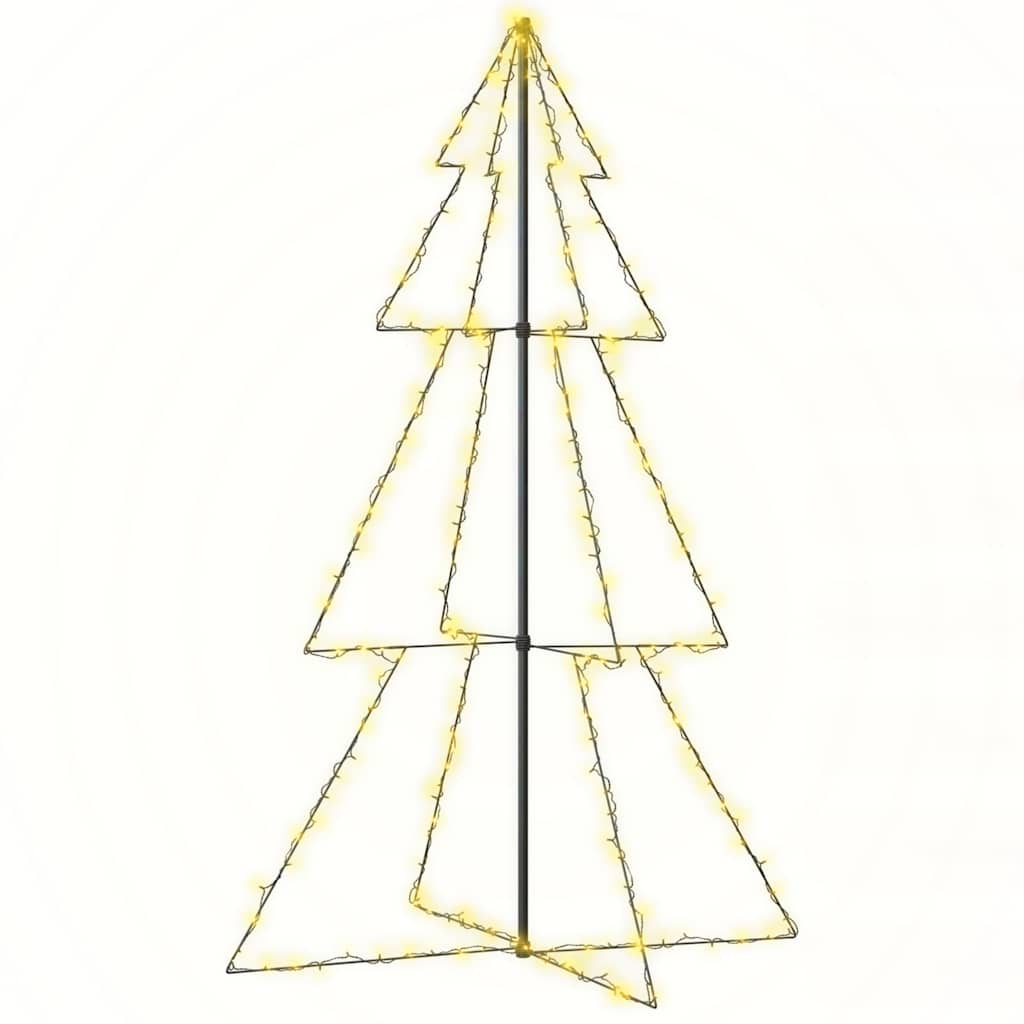 VidaXL Kegel-Weihnachtsbaum, 240 LEDs, für drinnen und draußen, 118 x 150 cm