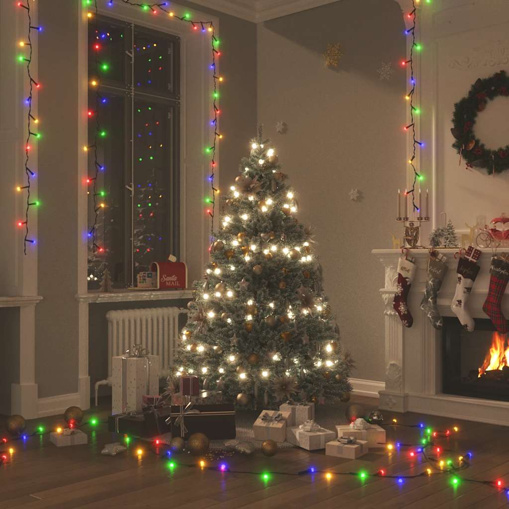 VidaXL Lichterkette mit 400 LEDs und 8 Effekten, 40 m, mehrfarbig