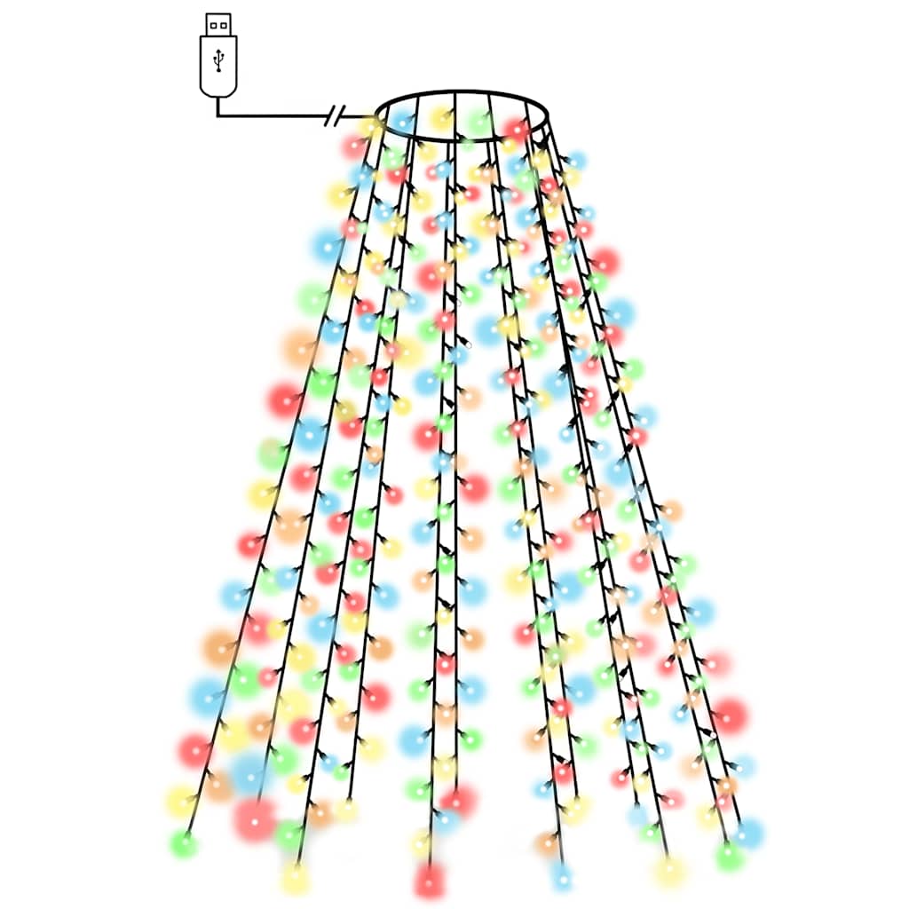 Vidaxl kerstboomverlichting met 180 led's meerkleurig net 180 cm