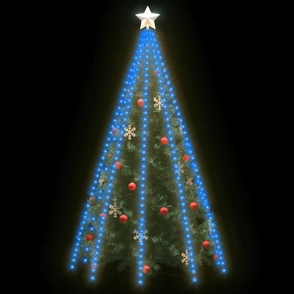 VidaXL Weihnachtsbaumbeleuchtung mit 400 LEDs, blaues Netz, 400 cm