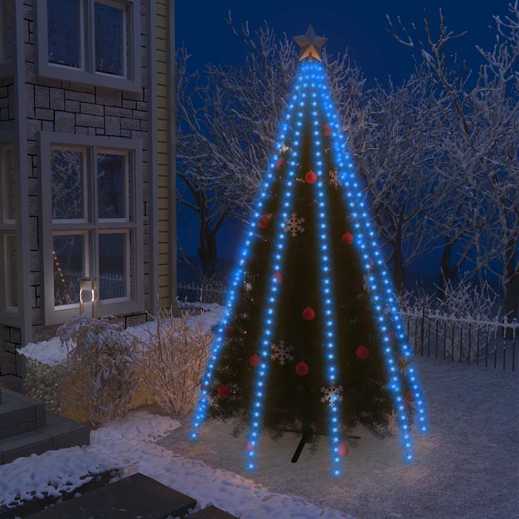 VidaXL Weihnachtsbaumbeleuchtung mit 400 LEDs, blaues Netz, 400 cm