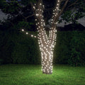 VidaXL 5er-Pack Lichterkette mit 200 LEDs, solarbetrieben, für den Innen- und Außenbereich, kaltweiß