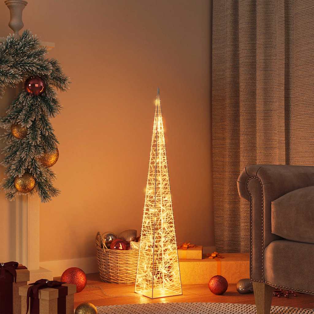 Vidaxl lichtkegel decoratief led 90 cm acryl warmwit