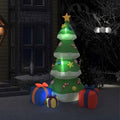VidaXL aufblasbarer Weihnachtsbaum mit LED-Beleuchtung, 240 cm, für drinnen und draußen