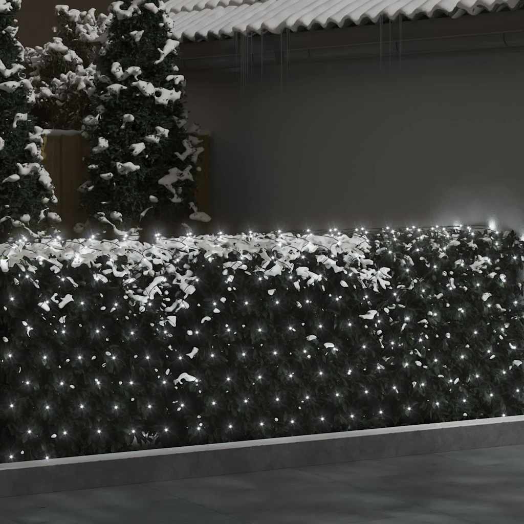 Vidaxl kerstnetverlichting 306 led's binnen en buiten 3x3 m koudwit