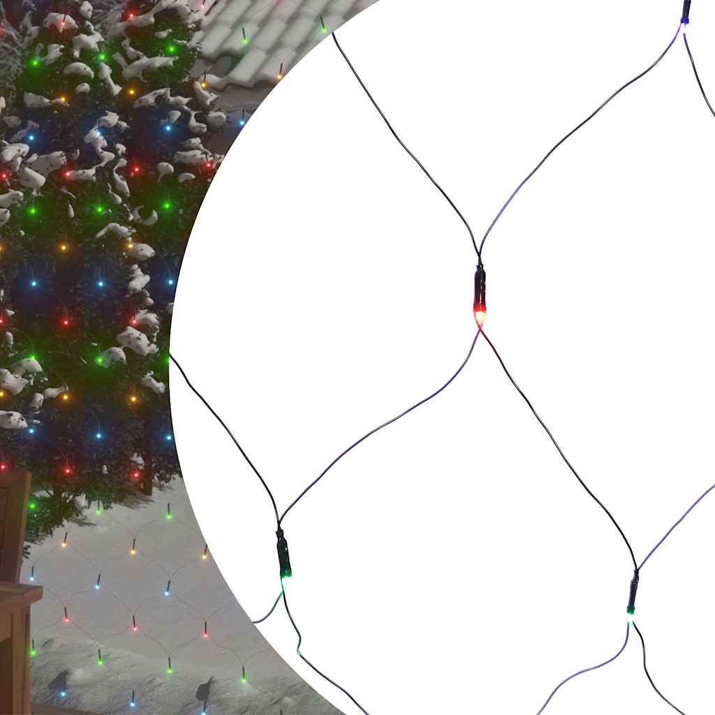 Vidaxl kerstnetverlichting 544 led's binnen buiten 4x4 m meerkleurig