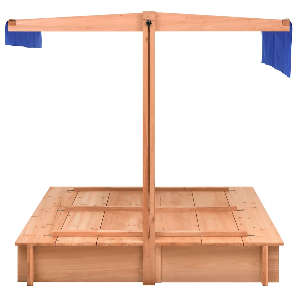 VidaXL Sandkasten mit Dach 112x112x112 cm Kiefernholz