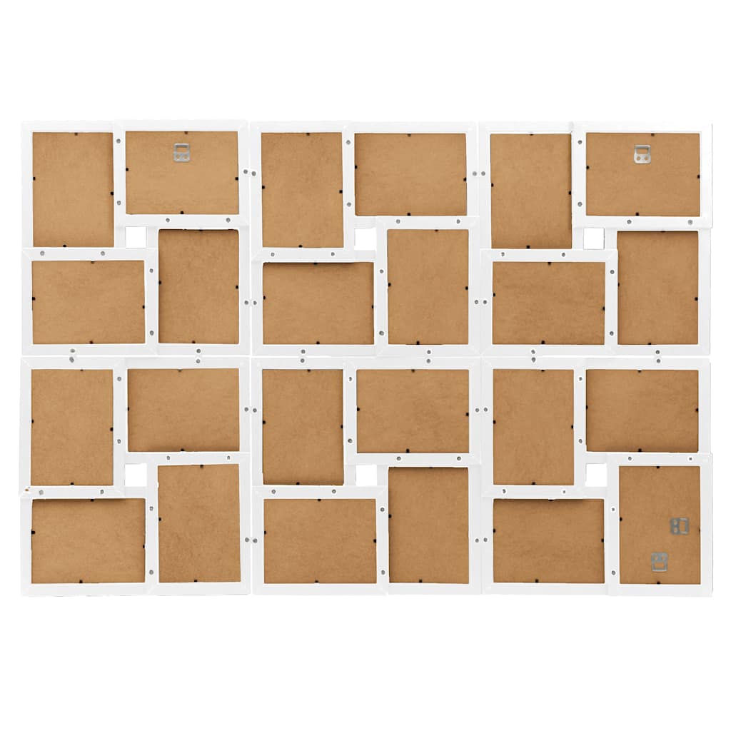 Vidaxl fotolijst voor 24x(10x15 cm) foto mdf wit