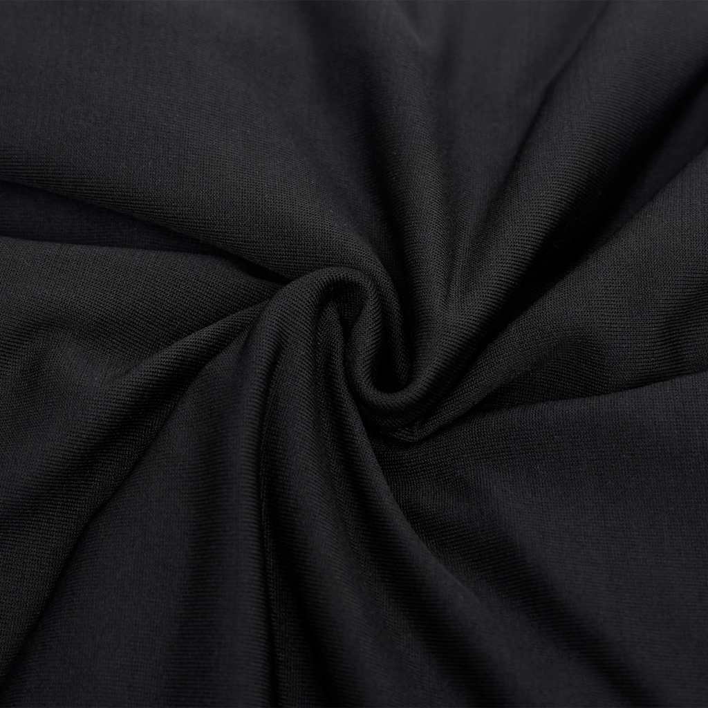 VidaXL Dreisitzer-Sofabezug aus Stretch-Polyester-Jersey, schwarz