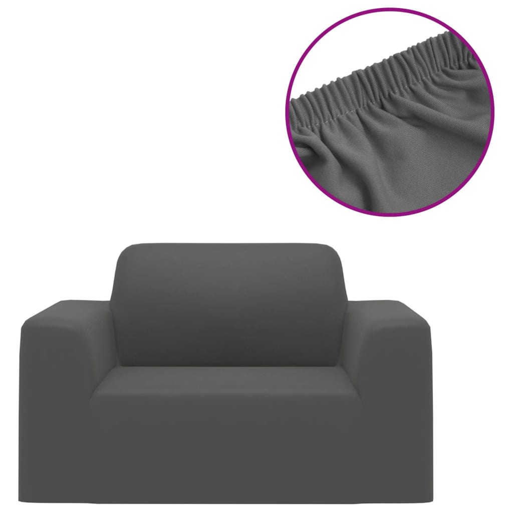 VidaXL Sofabezug Stretch-Polyester-Jersey Anthrazit