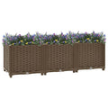 Vidaxl verhoogd bed 120x40x38 cm polypropyleen