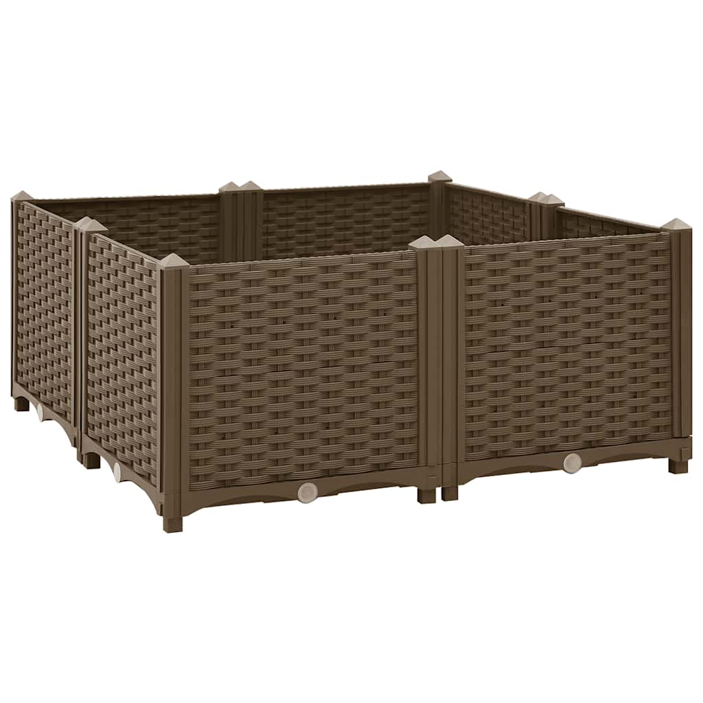 VIDAXL -Flanzer Höhe 80 x 80 x 38 cm Polypropylen