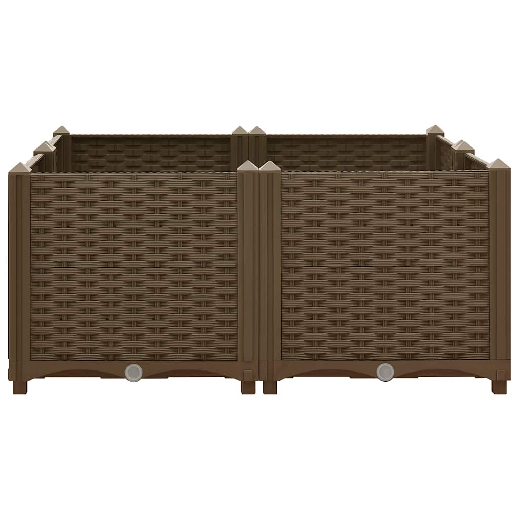VIDAXL -Flanzer Höhe 80 x 80 x 38 cm Polypropylen