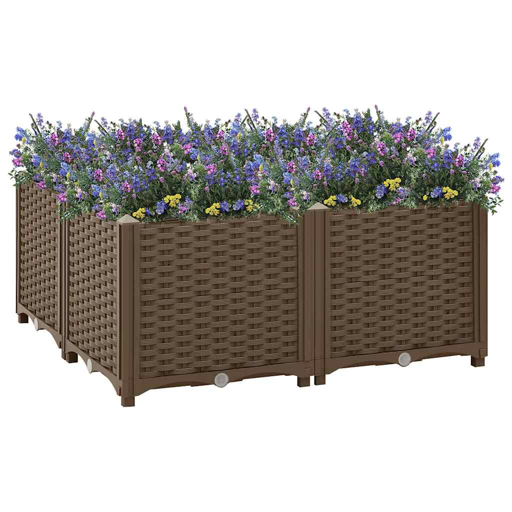 VIDAXL -Flanzer Höhe 80 x 80 x 38 cm Polypropylen