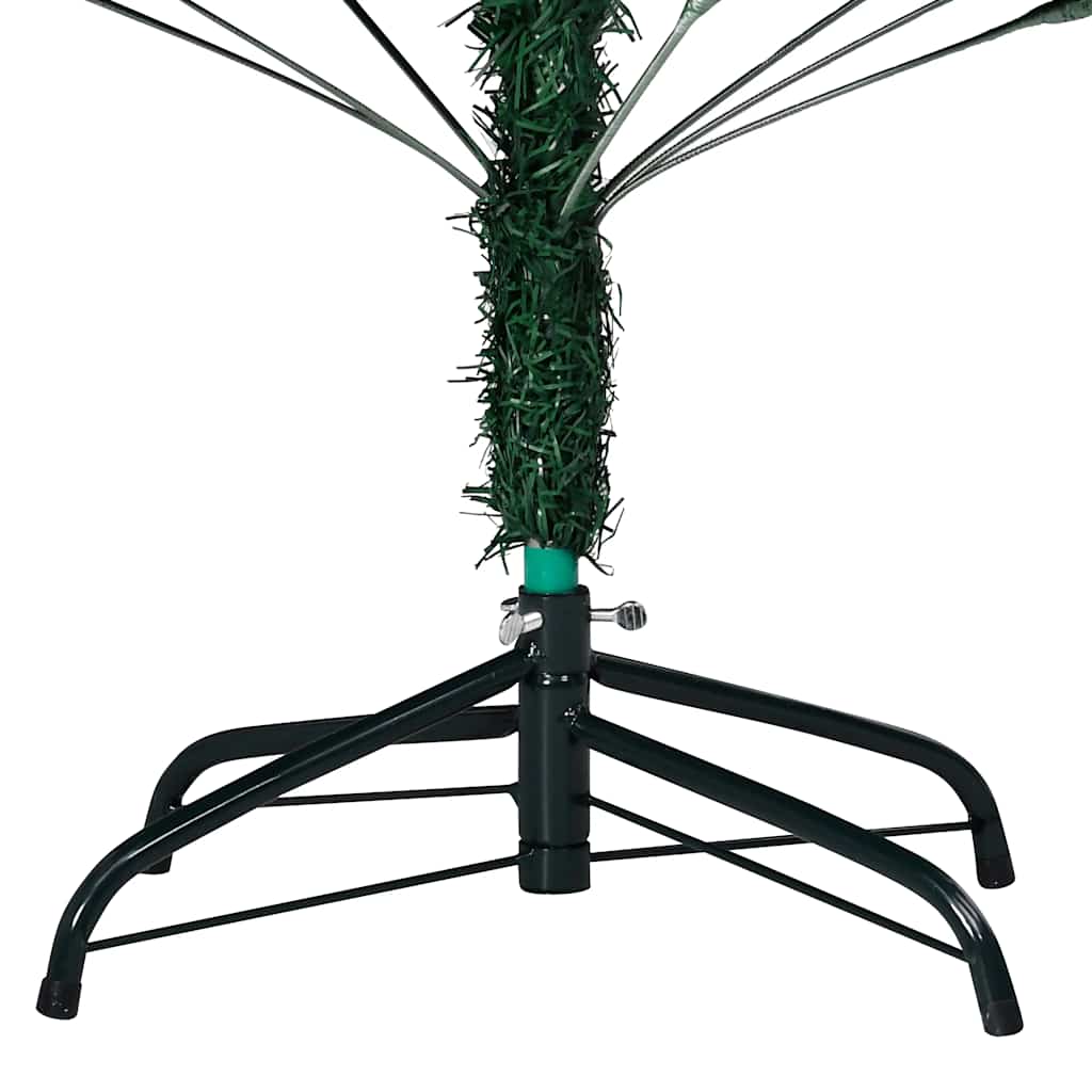 Vidaxl kunstkerstboom met verlichting en kerstballen 150 cm pvc groen