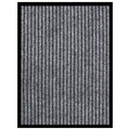 Vidaxl deurmat 40x60 cm gestreept grijs