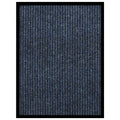 Vidaxl deurmat 60x80 cm gestreept blauw