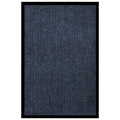 Vidaxl deurmat 80x120 cm gestreept blauw