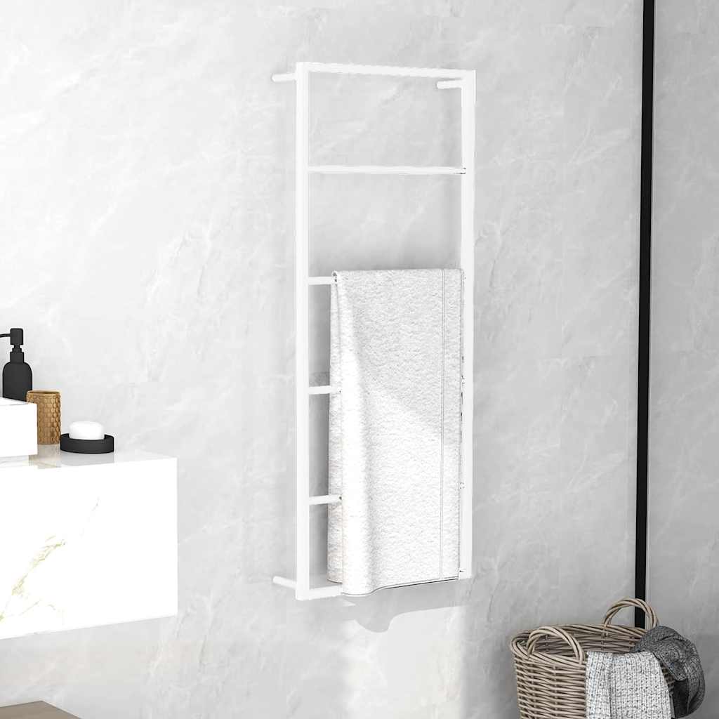 Vidaxl handdoekenrek wit 45x10x115 cm staal