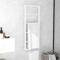 Vidaxl handdoekenrek wit 45x10x115 cm staal