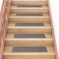 Vidaxl trapmatten zelfklevend 15 stuks 76x20 cm beige rechthoekig