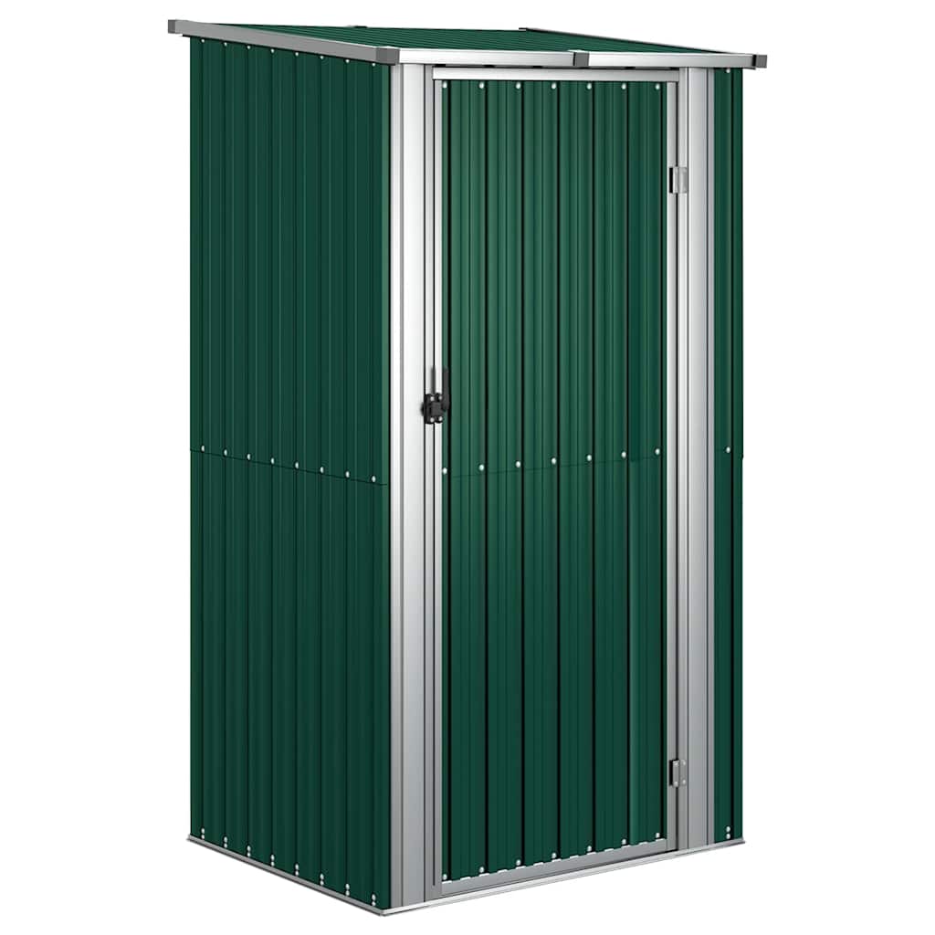 Vidaxxl Gartenhaus 118,5 x 97 x 209,5 cm, verzinkt, Stahlgrün