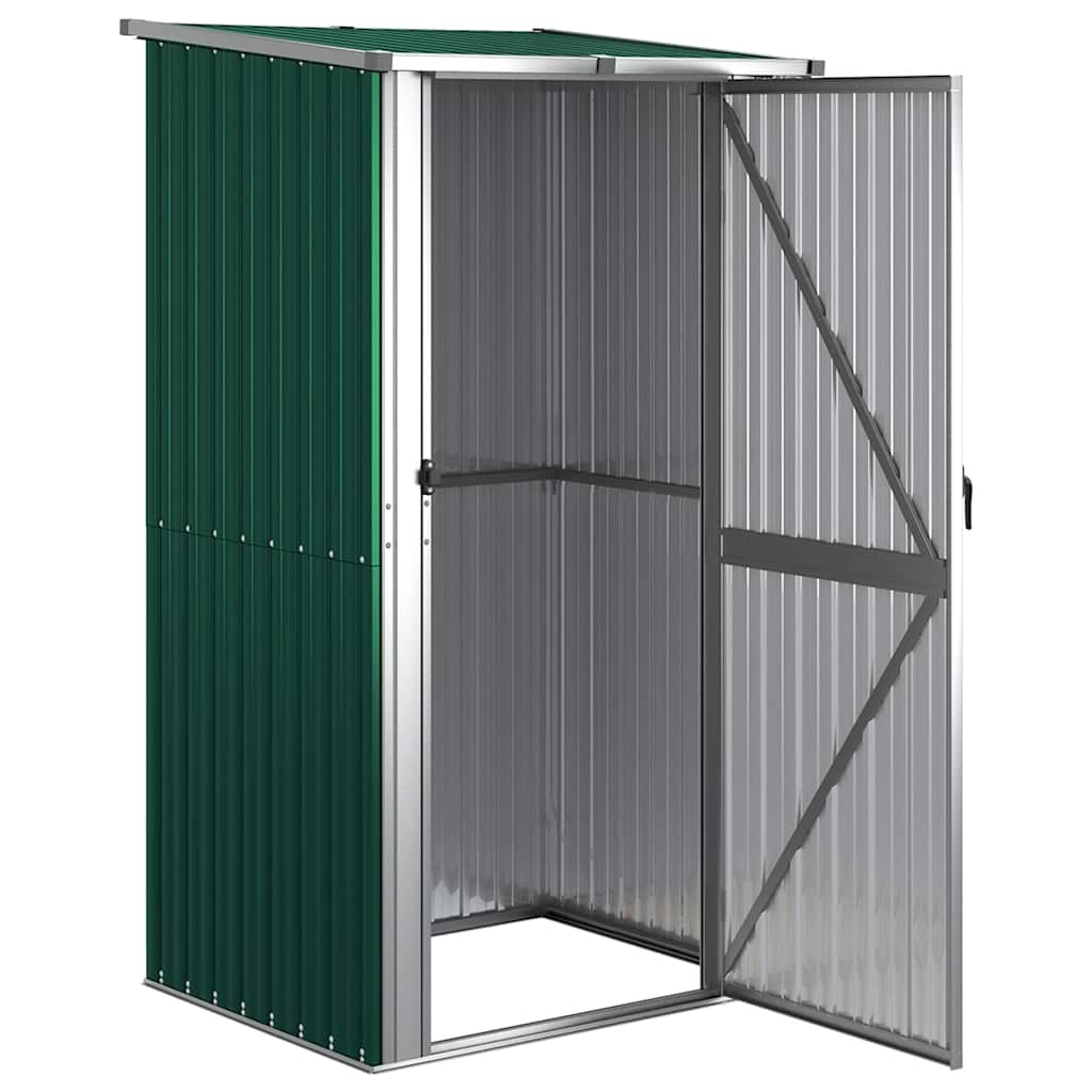 Vidaxxl Gartenhaus 118,5 x 97 x 209,5 cm, verzinkt, Stahlgrün