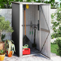 Vidaxl tuinschuur 118,5x97x209,5 cm gegalvaniseerd staal antraciet