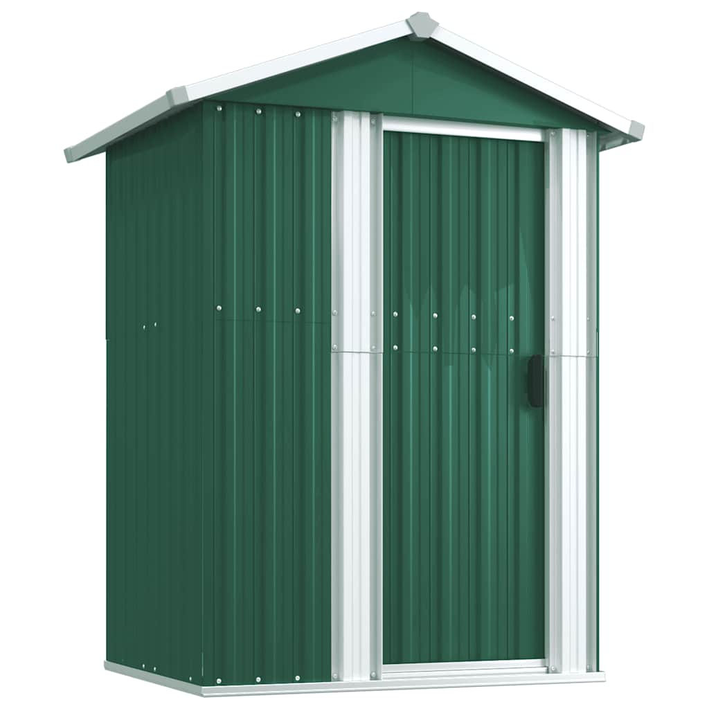 VidaXL Gartenhaus 126x97,5x177 cm verzinkt Stahlgrün